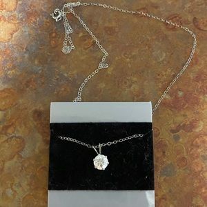 925 Sterling Silver Brilliant Pendant Necklace